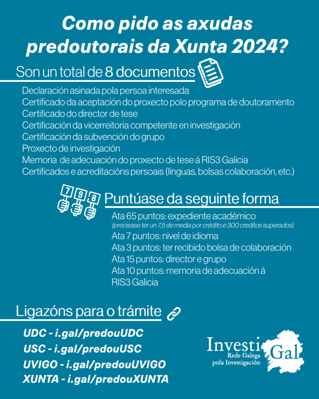 Guía para a solicitude das axudas predoutorais da Xunta 2024 – InvestiGal